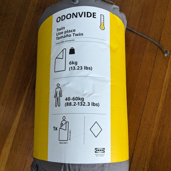 IKEA ODONVIDE Weighted blanket 6 kg 13.23 lb, Grey Twin Size 205.278.74 - Picture 1 of 2